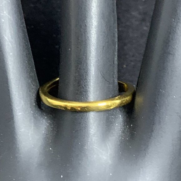 Vintage Lind 24KT HGE Garnet And Diamond Ring - Picture 4 of 10